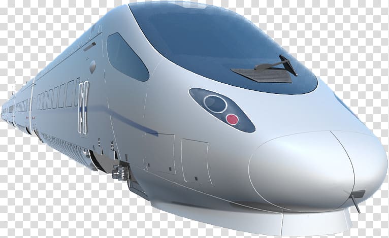 Train Rail transport High-speed rail Shinkansen TGV, Grey high-speed train transparent background PNG clipart