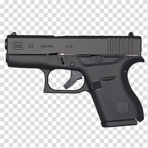 Glock 43 Firearm 9×19mm Parabellum Pistol, Discount Firearms Ammo transparent background PNG clipart