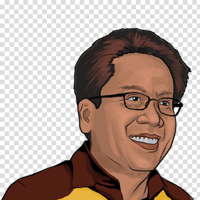 Mar Roxas Philippines Cartoon Drawing, journalist cartoon transparent background PNG clipart