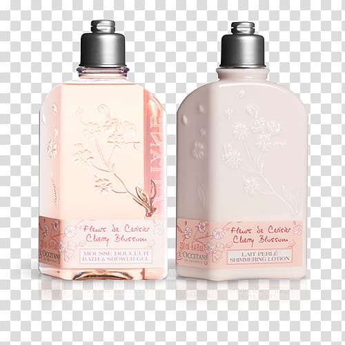 L'Occitane en Provence Lotion Perfume Bathing Cherry blossom, perfume transparent background PNG clipart