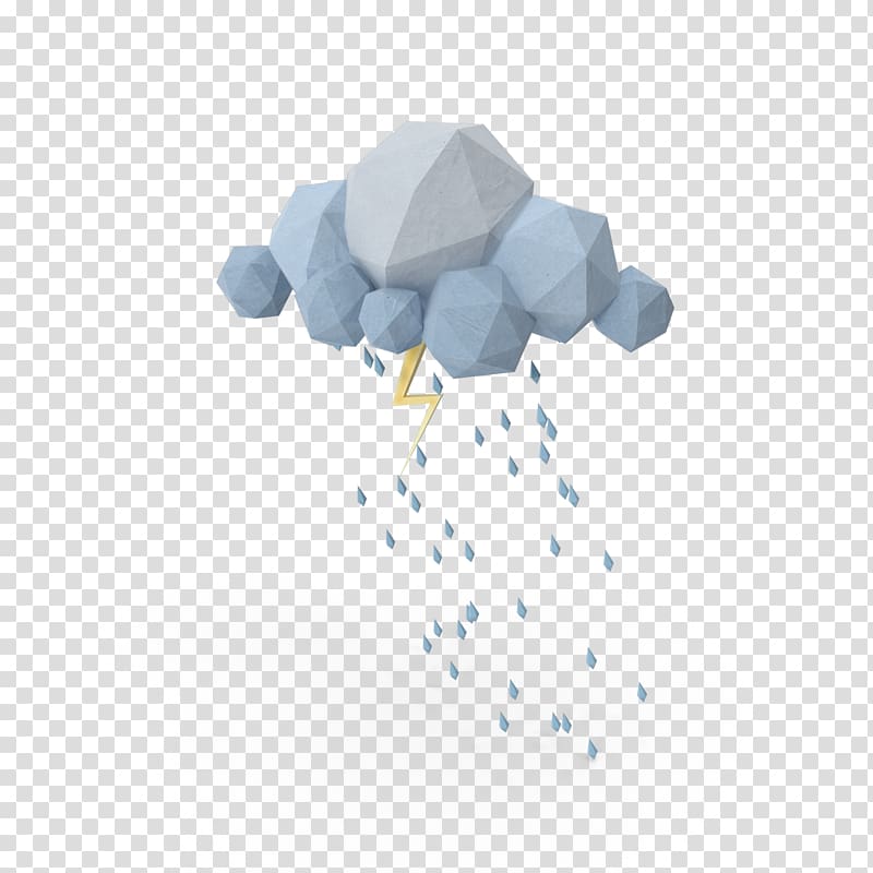 gray stone illustration, Low poly Cloud 3D computer graphics, Storm clouds transparent background PNG clipart