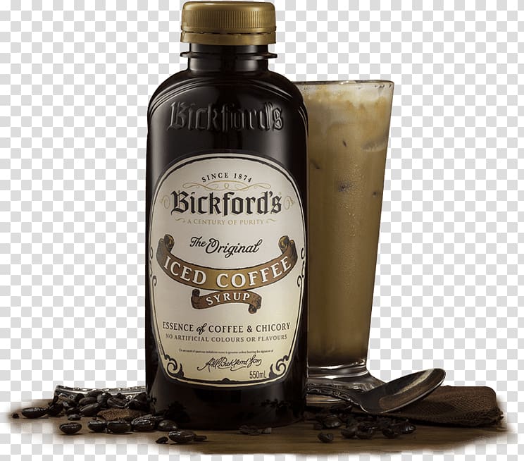 Liqueur Bickford\'s Iced Coffee Syrup 550Ml Flavor by Bob Holmes, Jonathan Yen (narrator) (9781515966647) Bickford\'s Iced Coffee Syrup 18.6 oz Each | Retro Candy Club, starbucks iced coffee recipe transparent background PNG clipart