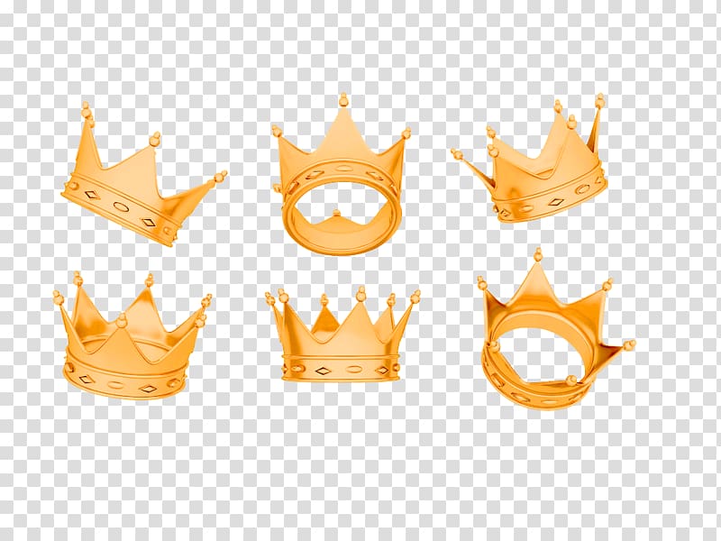 Imperial crown Emperor, Yellow simple crown decoration pattern transparent background PNG clipart
