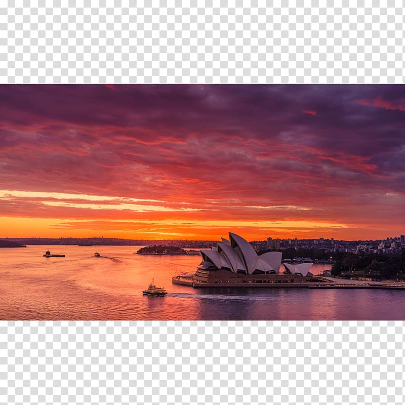 Sydney Opera House Port Jackson Sydney Harbour Bridge Garden Island, New South Wales , landscapes prints transparent background PNG clipart