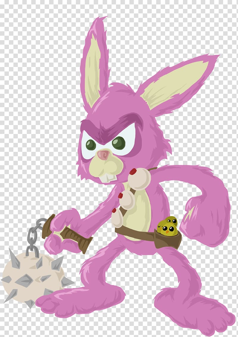 Easter Bunny Hare, flesh wound transparent background PNG clipart