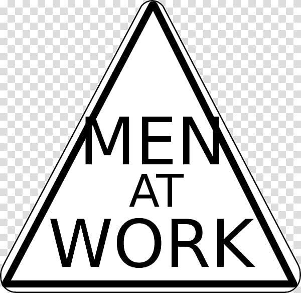 Men at Work graphics Logo, work men transparent background PNG clipart