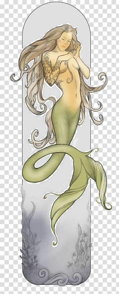 The Little Mermaid Art Nouveau Artist, Mermaid transparent background PNG clipart