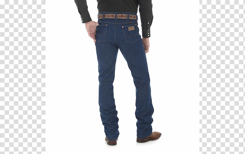 Wrangler Men\'s Cowboy Cut Slim Fit Jeans Denim Slim-fit pants, jeans transparent background PNG clipart