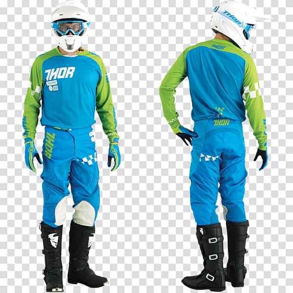Motocross Blue Uniform Enduro Motorcycle, Moto Cross transparent background PNG clipart