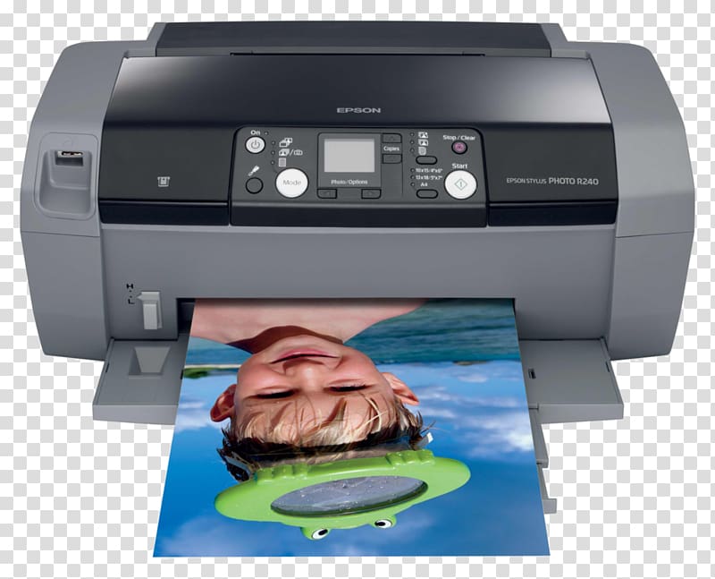 Ink cartridge Printer Epson Device driver, printer transparent background PNG clipart