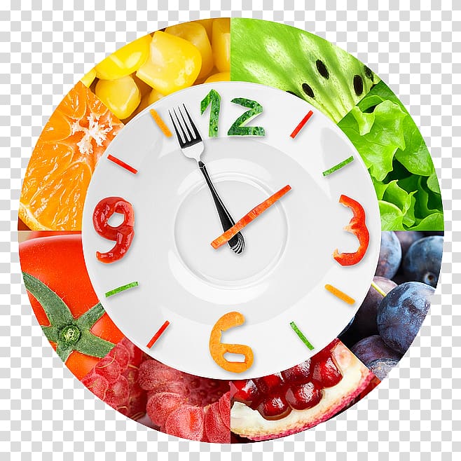 Health food Vegetable Clock, time transparent background PNG clipart