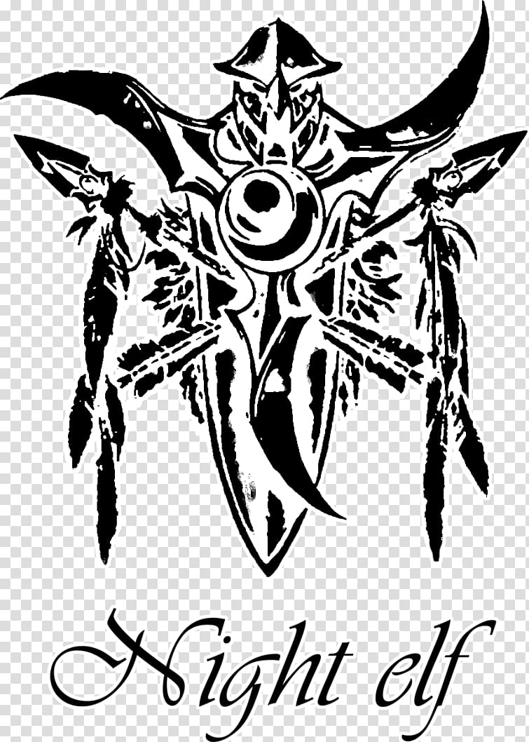 Night Elf Logo World of Warcraft: Wrath of the Lich King Symbol, Elf transparent background PNG clipart