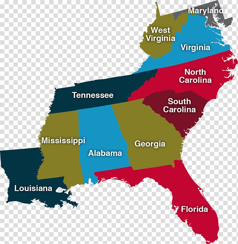 Maryland West Virginia Florida North Carolina, self growth colonies ...