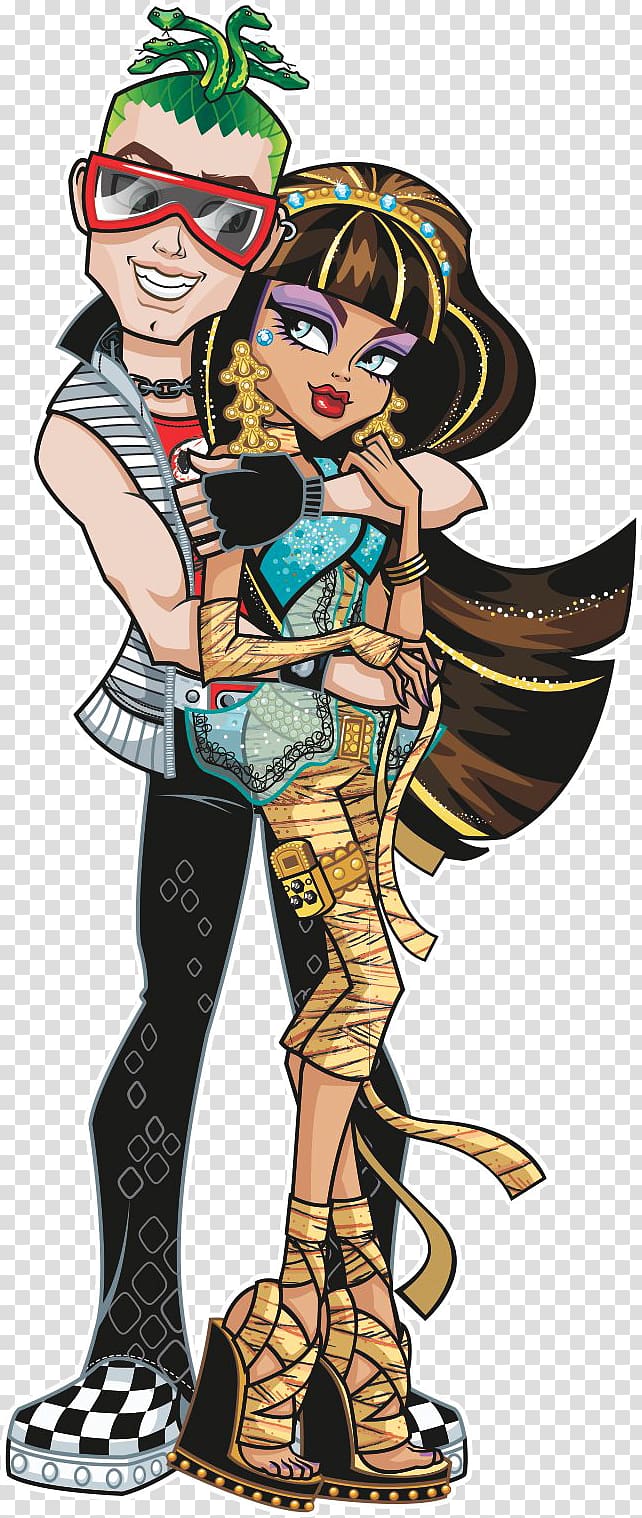 Monster High Cleo De Nile Frankie Stein Doll, doll transparent background PNG clipart