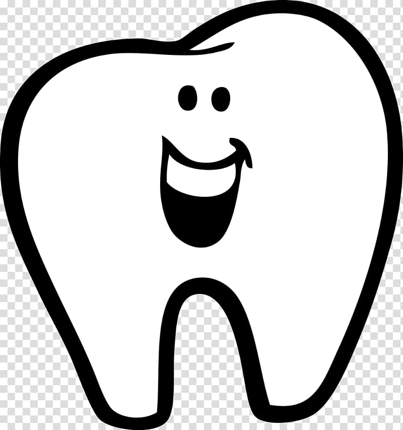 Human tooth Drawing , Happy tooth transparent background PNG clipart