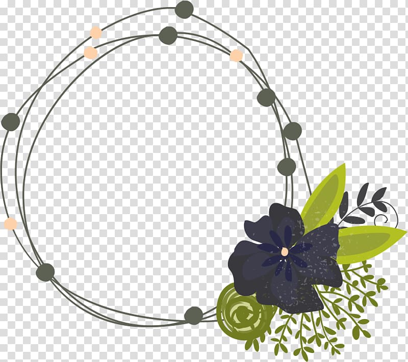 Plant Circle Euclidean Vine, Round decorative plants transparent background PNG clipart