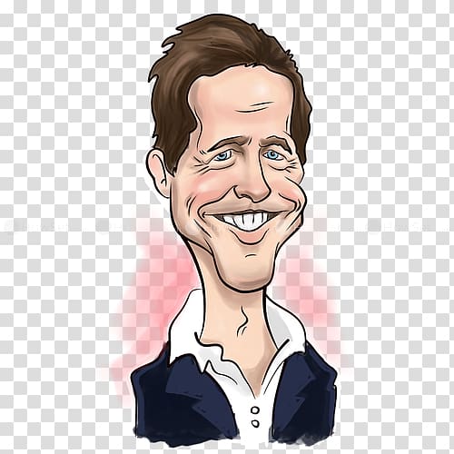 Hugh Grant Actor Drawing Caricature, actor transparent background PNG clipart