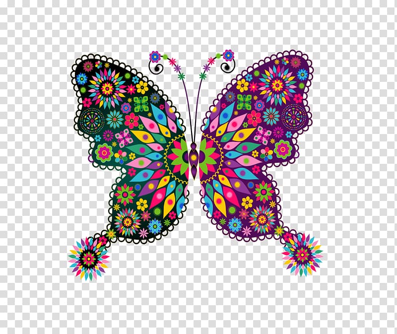 multicolored swallowtail butterfly illustration, Butterfly , Butterfly transparent background PNG clipart