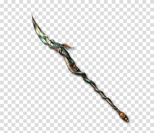 Granblue Fantasy Weapon Spear Hoko yari Azure Dragon, spear transparent background PNG clipart