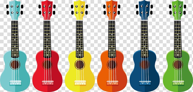 Ukulele Drawing , Color guitar transparent background PNG clipart