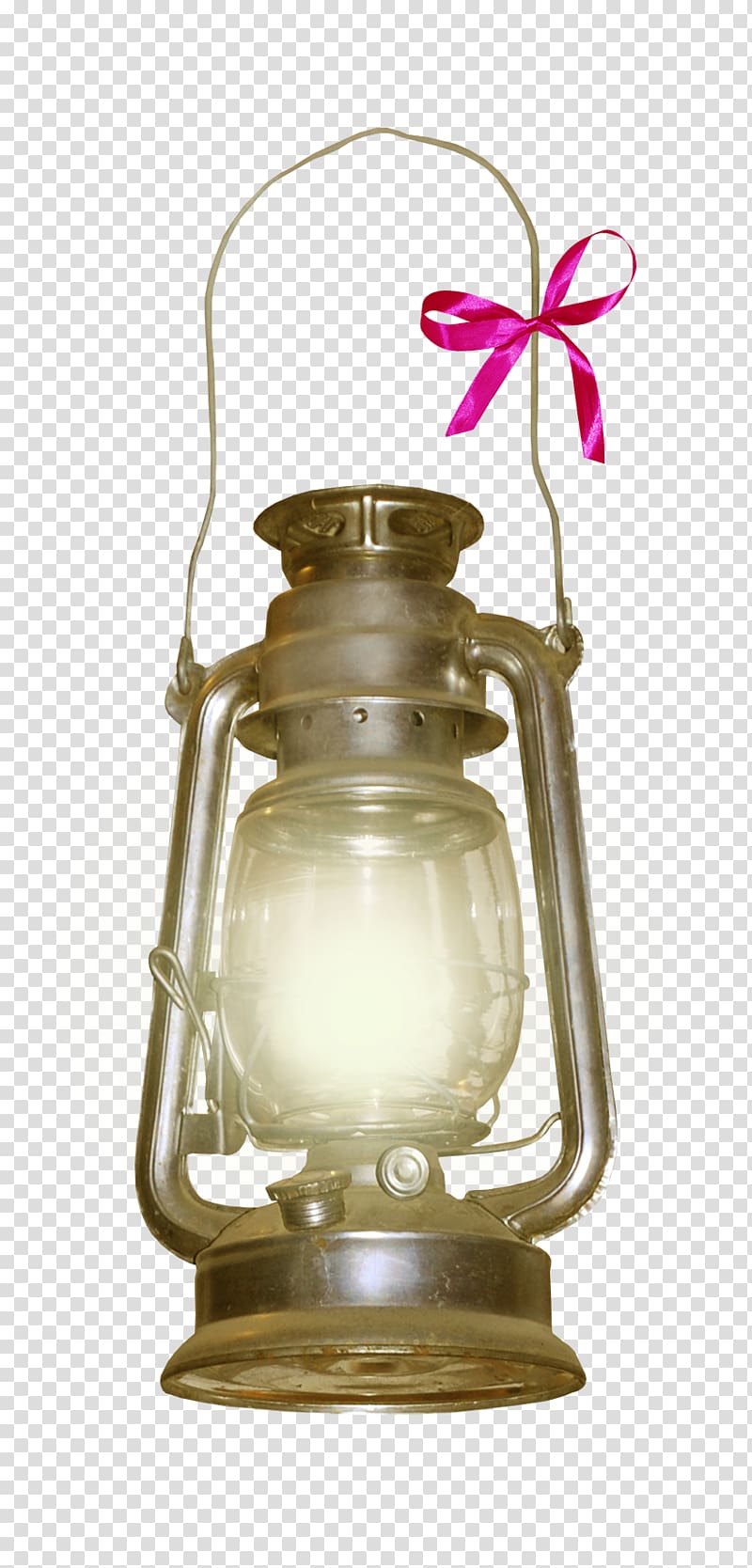 Lighting Light fixture Lantern Lamp, Pink bow cloth decorative lamps transparent background PNG clipart