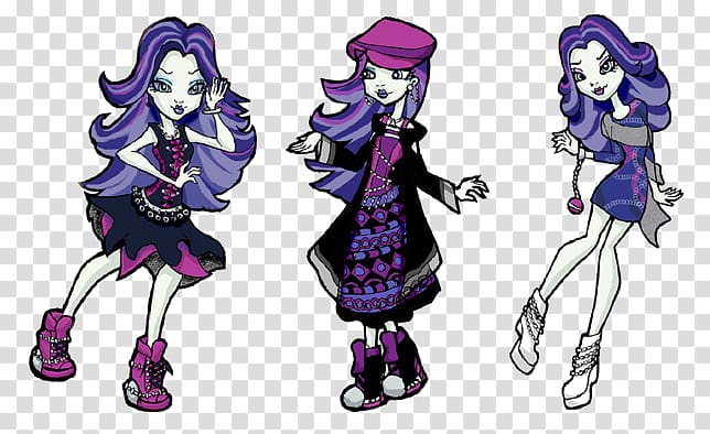 Monster High Spectra Vondergeist Daughter of a Ghost Fan art, fan transparent background PNG clipart