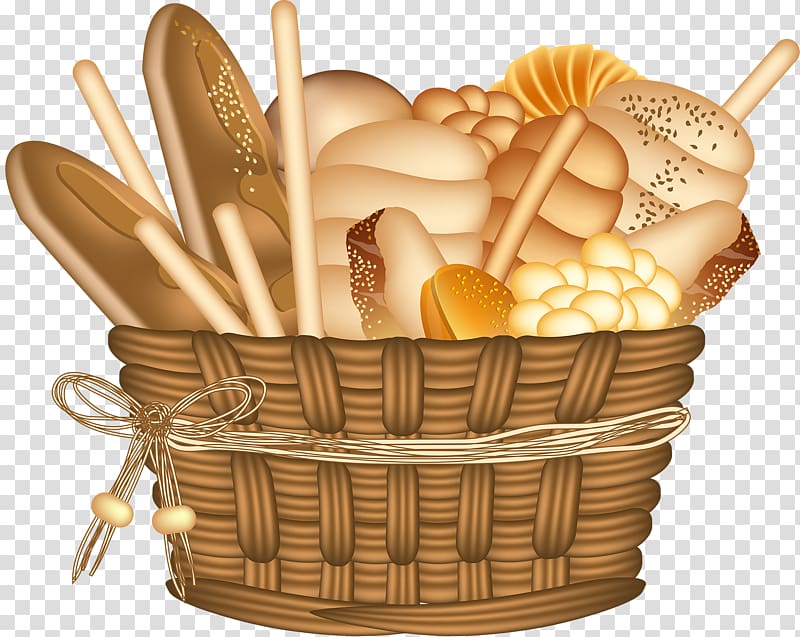 Basket of Bread , bread transparent background PNG clipart