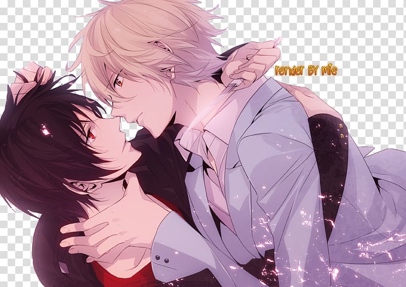 Yaoi Kiss Durarara!! Yuri Manga, anime couple romance kiss transparent background PNG clipart