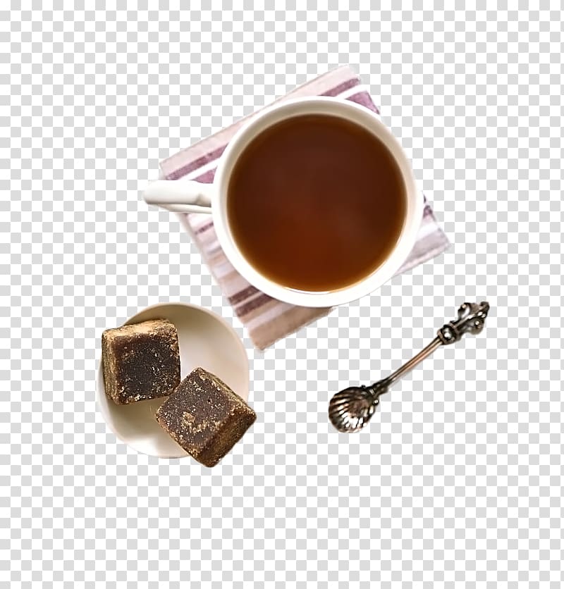 Ginger tea Brown sugar, Black sugar ginger tea,Black sugar block transparent background PNG clipart