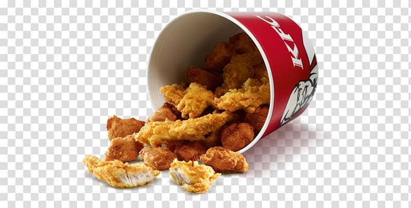 KFC Fast food Chicken fingers Chicken nugget Coleslaw, bucket transparent background PNG clipart