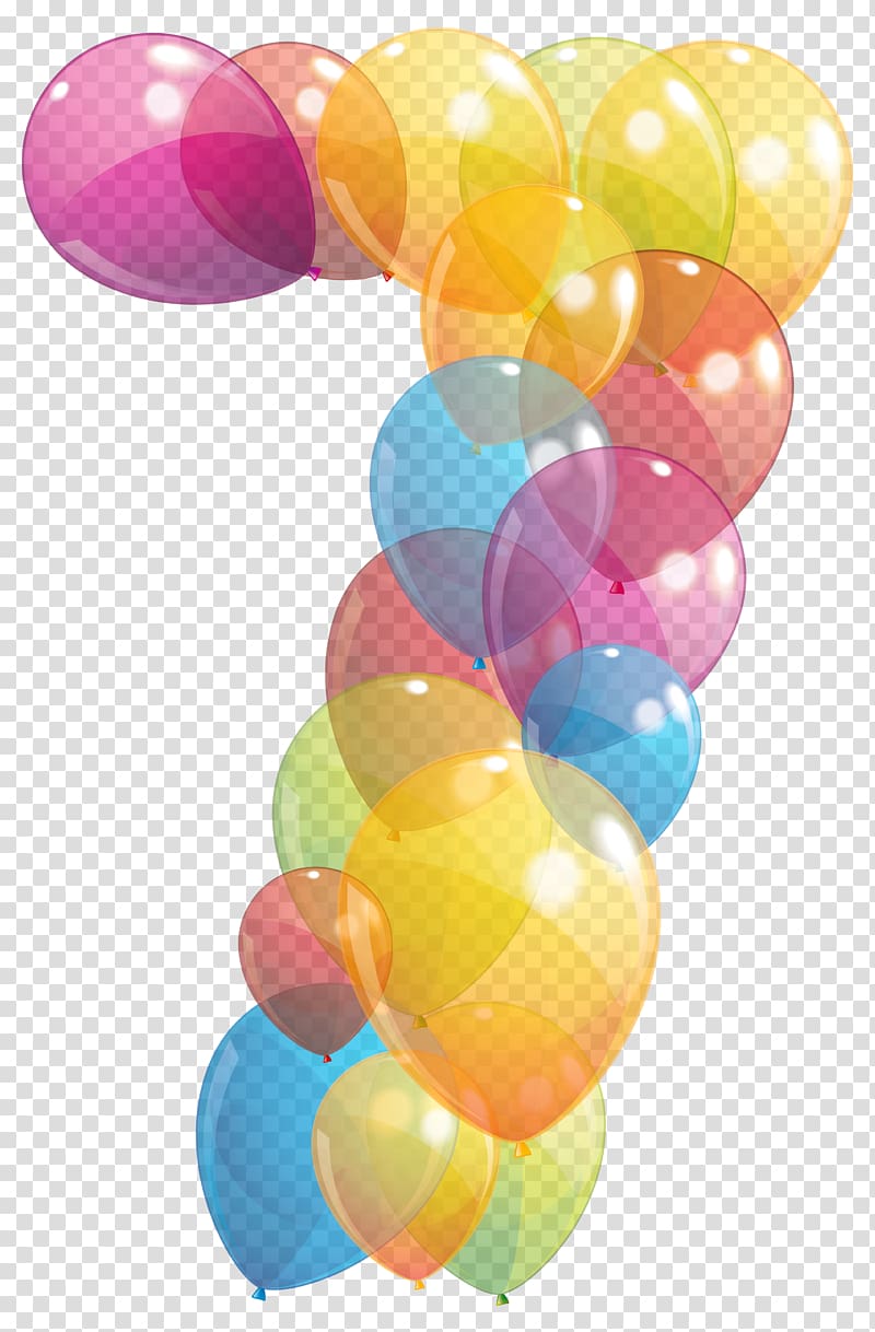 Birthday cake Balloon , Decorative Number transparent background PNG clipart