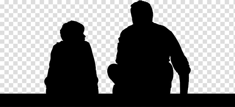 Father Parent Son Silhouette , Silhouette transparent background PNG clipart