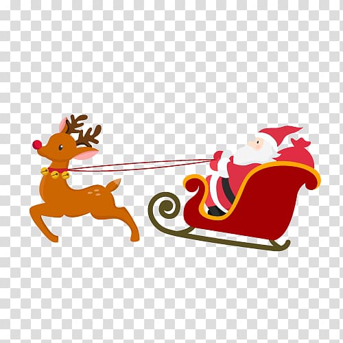 Santa Claus Reindeer Christmas card Christmas ornament, Santa Claus transparent background PNG clipart