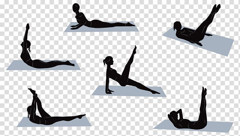 Pilates Physical exercise Core stability Strength training, excersice transparent background PNG clipart