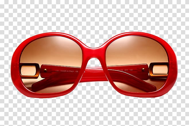 Sunglasses Red Goggles, Red reflective sunglasses transparent background PNG clipart