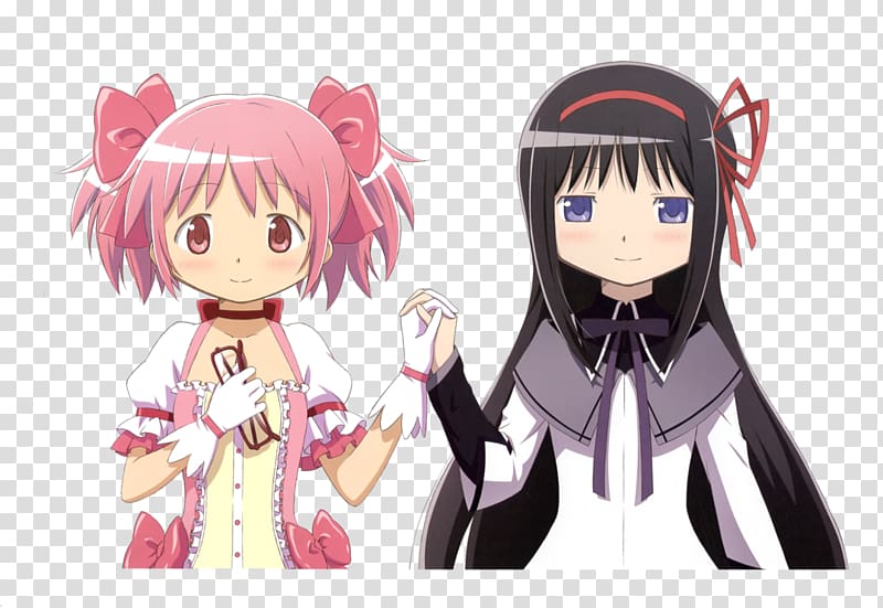 Homura Akemi Madoka Kaname Sayaka Miki Mami Tomoe Magical girl, Anime transparent background PNG clipart