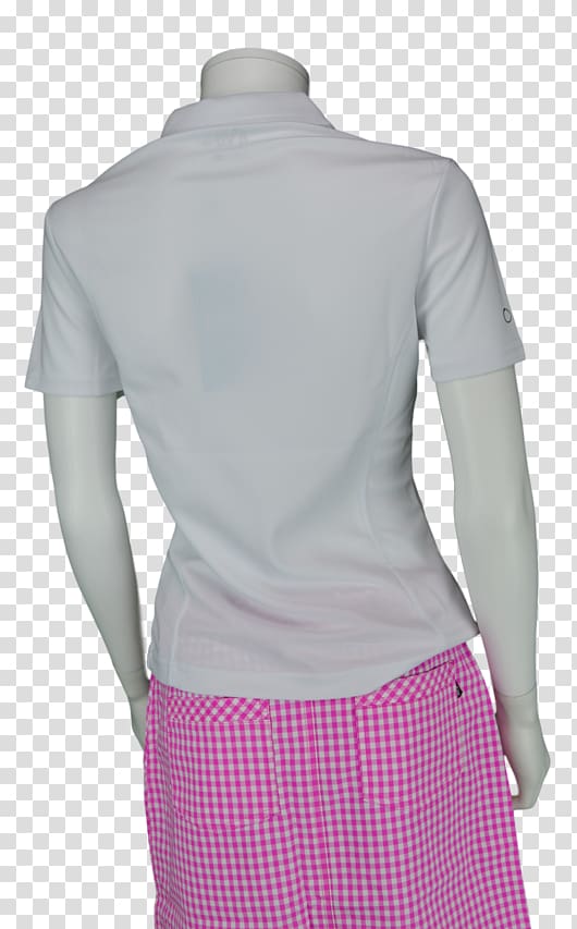 Blouse Shoulder Pink M Collar Sleeve, white polo transparent background PNG clipart