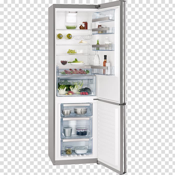 AEG S83920CMW2 Frost Free Fridge Freezer White AEG S83930CTX2 Refrigerator AEG RCB74011NX, refrigerator transparent background PNG clipart