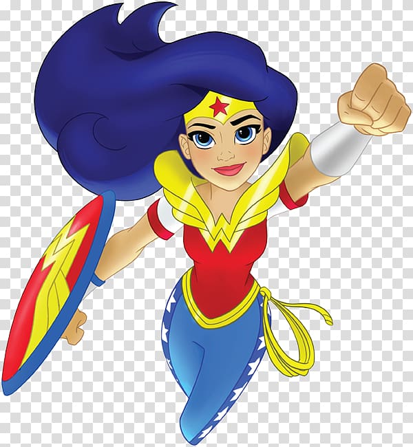 Wonder Woman flying , Diana Prince Supergirl Bumblebee DC Super Hero Girls Themyscira, powerful woman transparent background PNG clipart