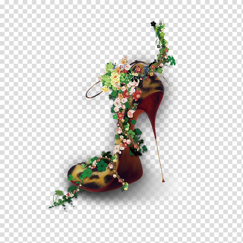 High-heeled footwear Designer Poster Creativity, Heels vines transparent background PNG clipart