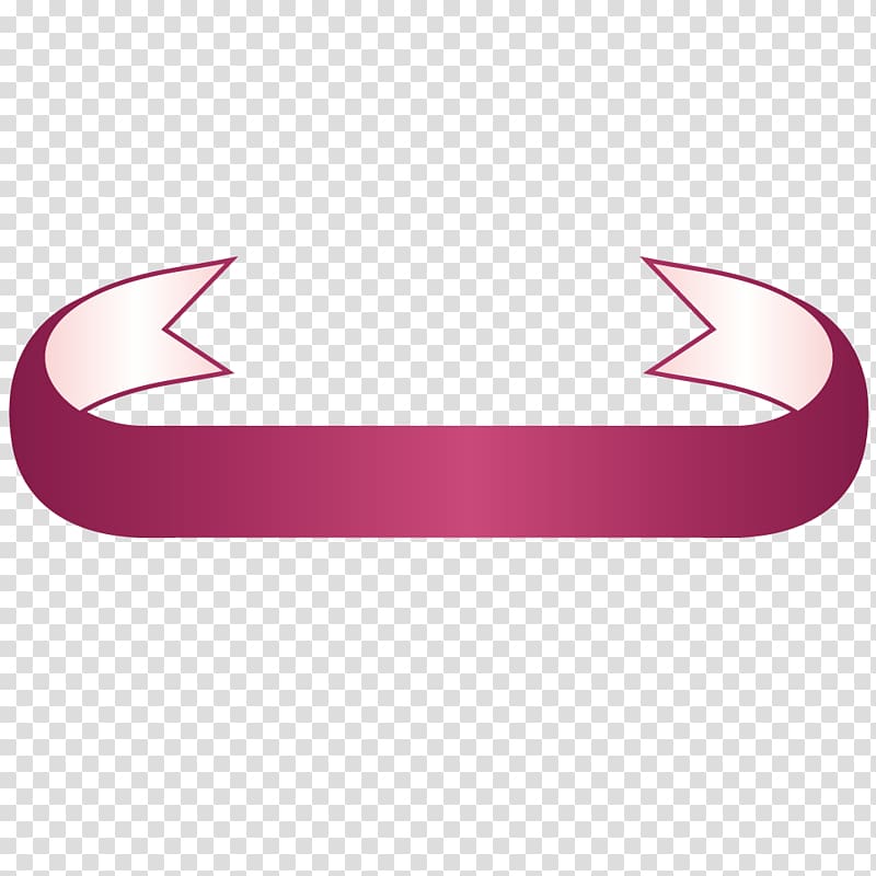Semicircular red gradient ribbons transparent background PNG clipart