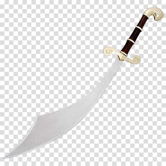 Middle East Scimitar Sword Khopesh Dagger, Sword transparent background PNG clipart