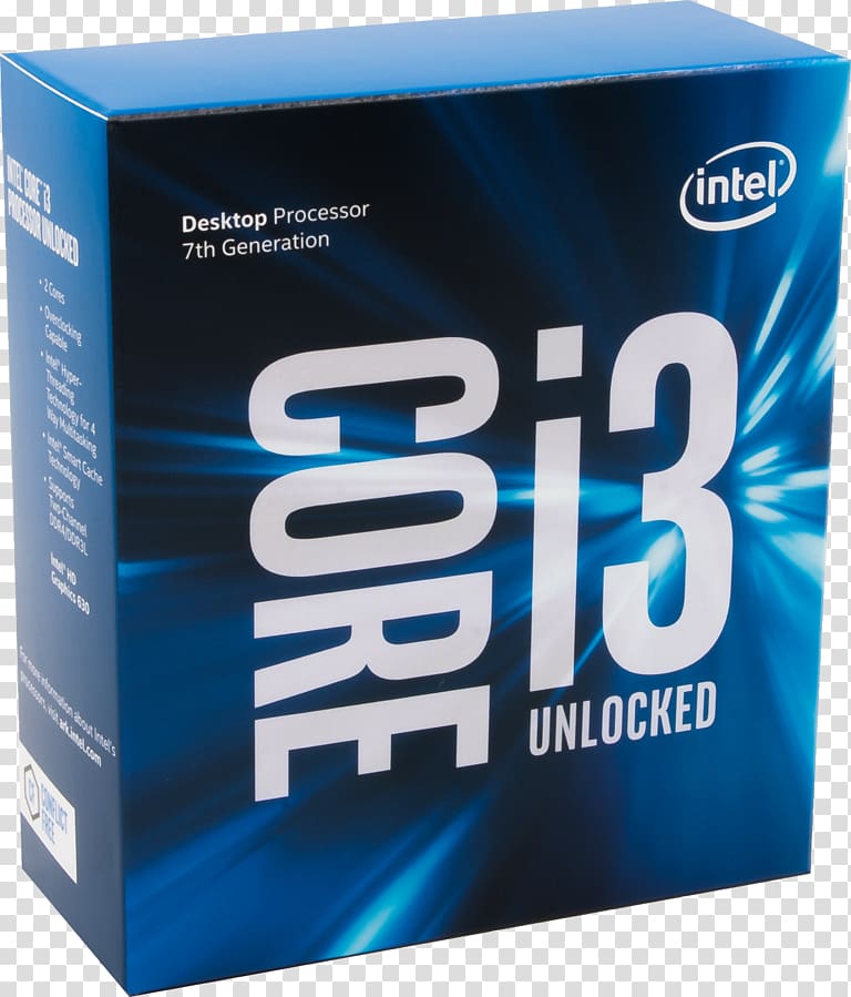Kaby Lake Intel Core i3-7350K LGA 1151, intel transparent background PNG clipart