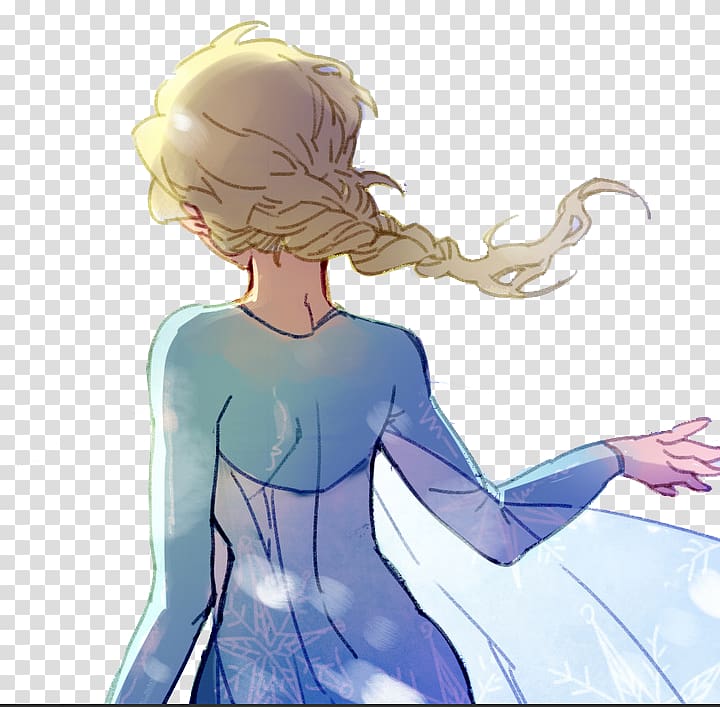 The Snow Queen Elsa, Snow Queen Elizabeth Back transparent background PNG clipart