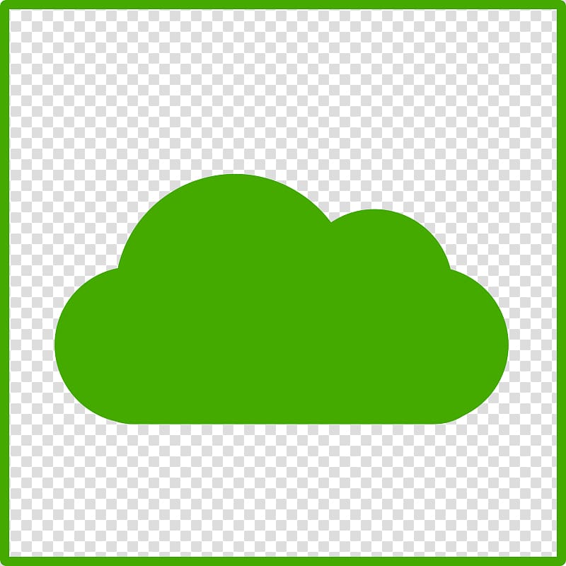 Computer Icons Cloud computing , Green Cloud transparent background PNG clipart