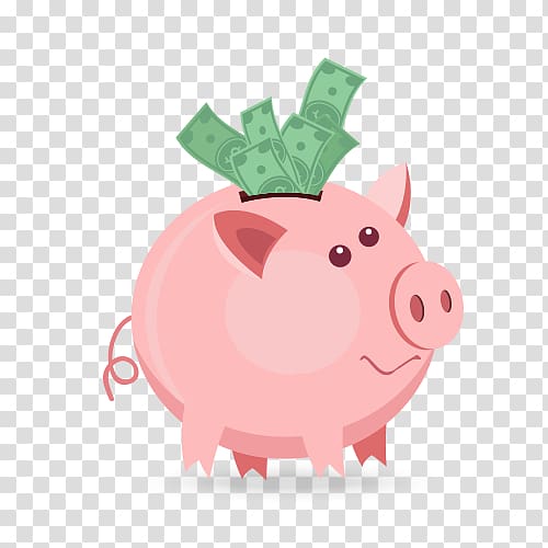 Piggy bank Money Finance Service Debt, Banknote storage tank transparent background PNG clipart