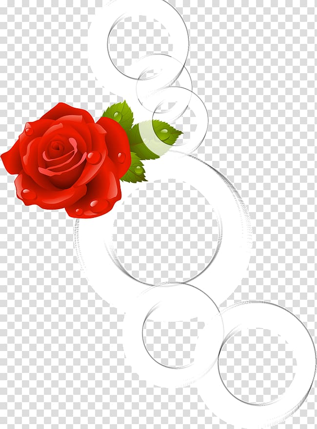 Garden roses Red Carpet Yellow , Creative flower decoration ring transparent background PNG clipart
