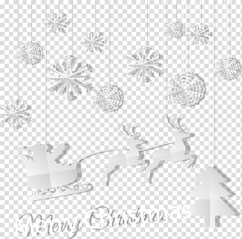 White Pattern, Santa Claus with snowflake background transparent background PNG clipart
