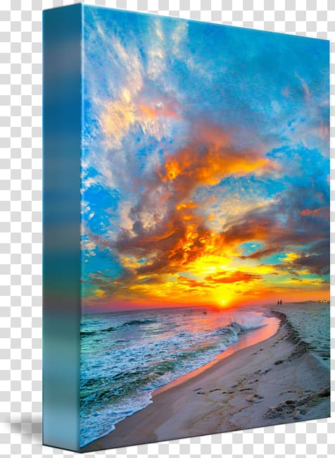 Shore Seascape Beach Painting, Sea sunset transparent background PNG clipart