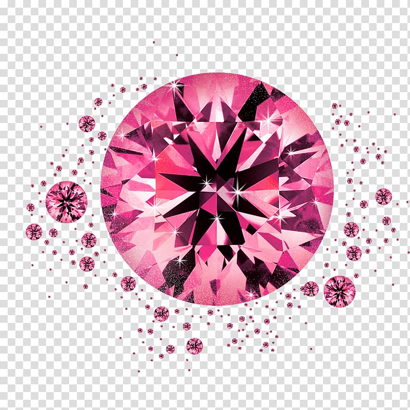 Gift Necklace Pendant Diamond Jewellery, Pink Diamond transparent background PNG clipart